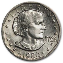 susan b anthony coin susan 1980 value