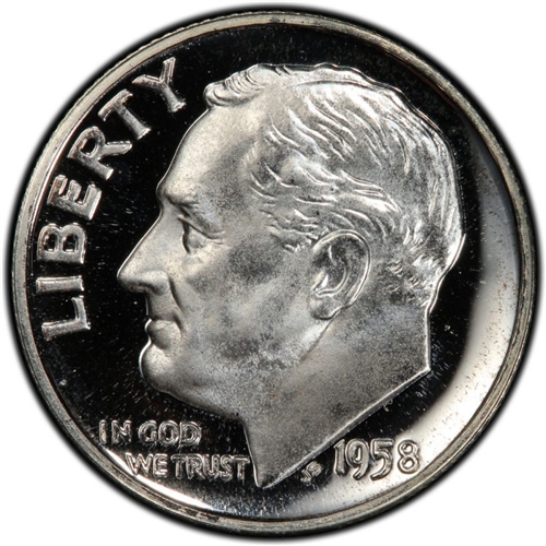 1958-D Roosevelt Dime | 1958 Silver Dime | 1958 Dime