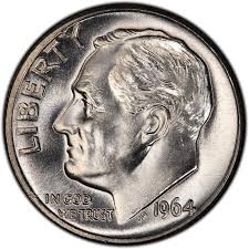 1964-P Roosevelt Dime | 1964 Silver Dime | 1964 Dime