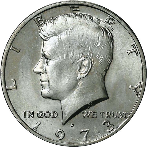 Kennedy Half Dollar 1973-D | 1973 Half Dollar Coin