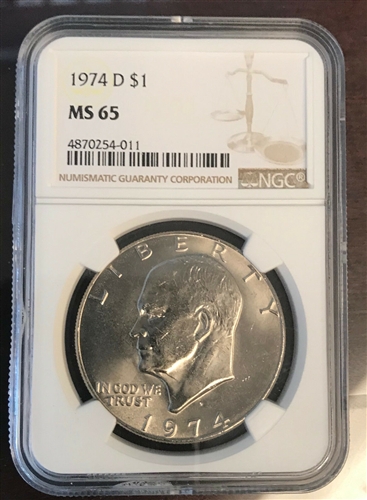 1974 Dollar Coin | Eisenhower Dollar | Eisenhower Silver Dollar