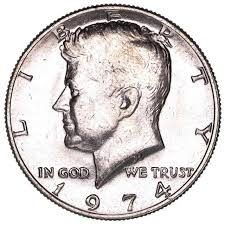 Kennedy Half Dollar 1974 P 1974 Half Dollar Coin