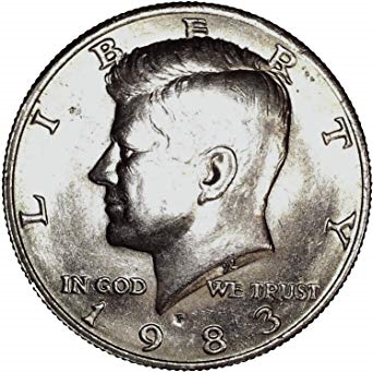 1983 P Kennedy Half Dollar 1983 Half Dollar Coin