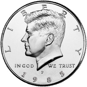 Kennedy Half Dollar 1985 P 1985 Half Dollar Coin