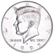 Kennedy Half Dollar 1997 D 1997 Half Dollar Coin