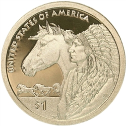 2012-S Native American Dollar Trade Routes of the 17th Century Coin