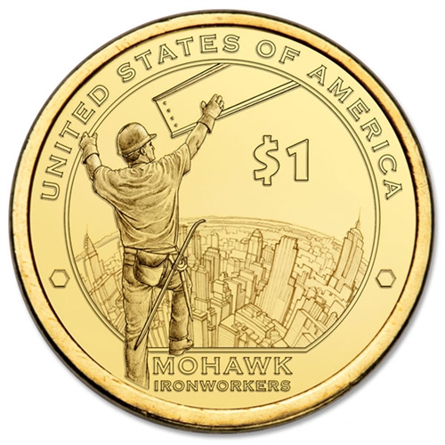 2015-P Native American Dollar Mohawk Iron Workers