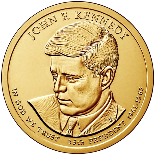 2015-P John F Kennedy Presidential Gold Dollar Coin