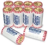 2007 D George Washington Dollar Coin Roll Gold Dollar Coin Rolls